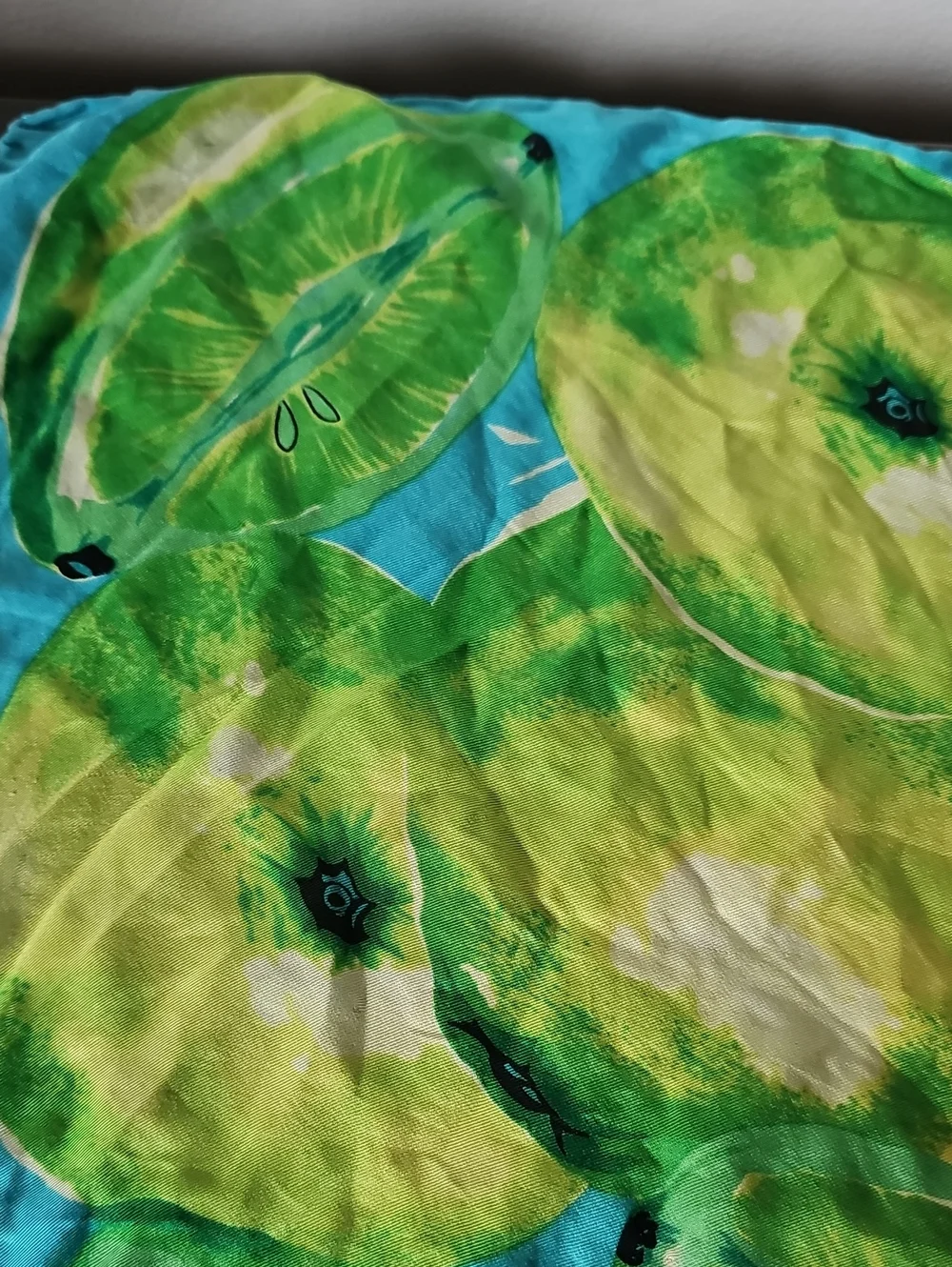 Vintage Echo 20x20 Silk Lime Scarf